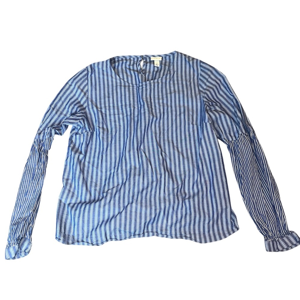 Blue Striped Women's Blouse
